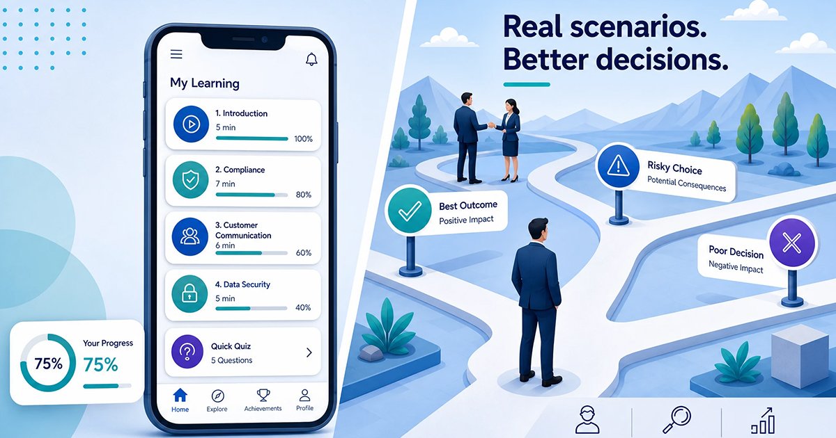 Microlearning & Scenario-Based Training: 7 Ways to Close Skill Gaps Fast blog 7 microlearning scenario based training 7 ways to close skill gaps fast